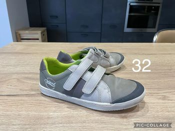 Chaussures basses garçon scratch taille 32