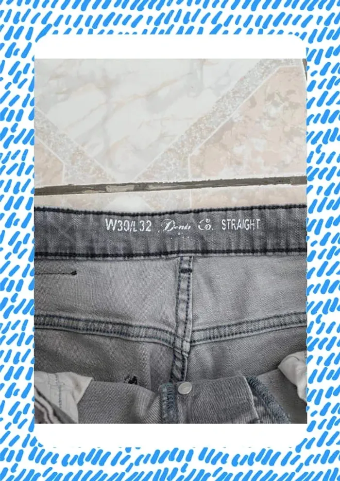 Jean gris Denim co straight - photo numéro 7