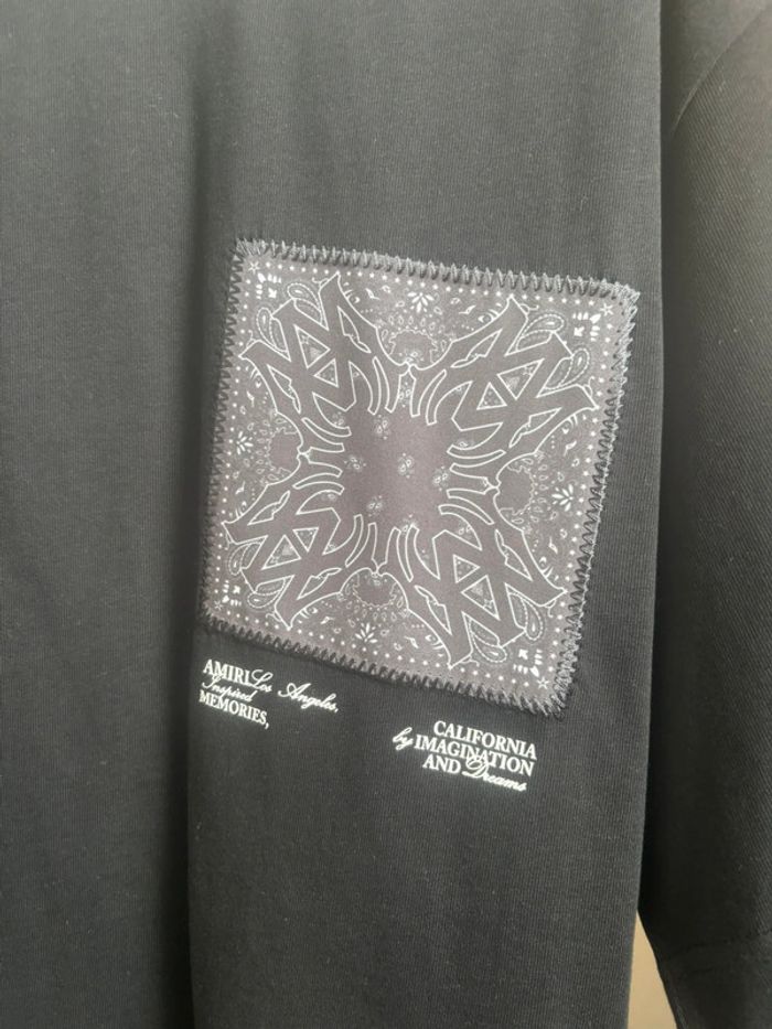 t-shirt Amiri à motif cachemire appliqué taille XL - photo numéro 2