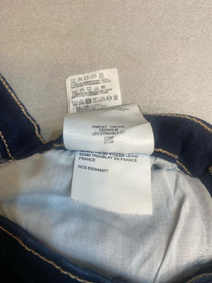 Jean Levi’s 710 Super Skinny elastane bleu foncé taille 16 ans neuf - n14m - photo numéro 9
