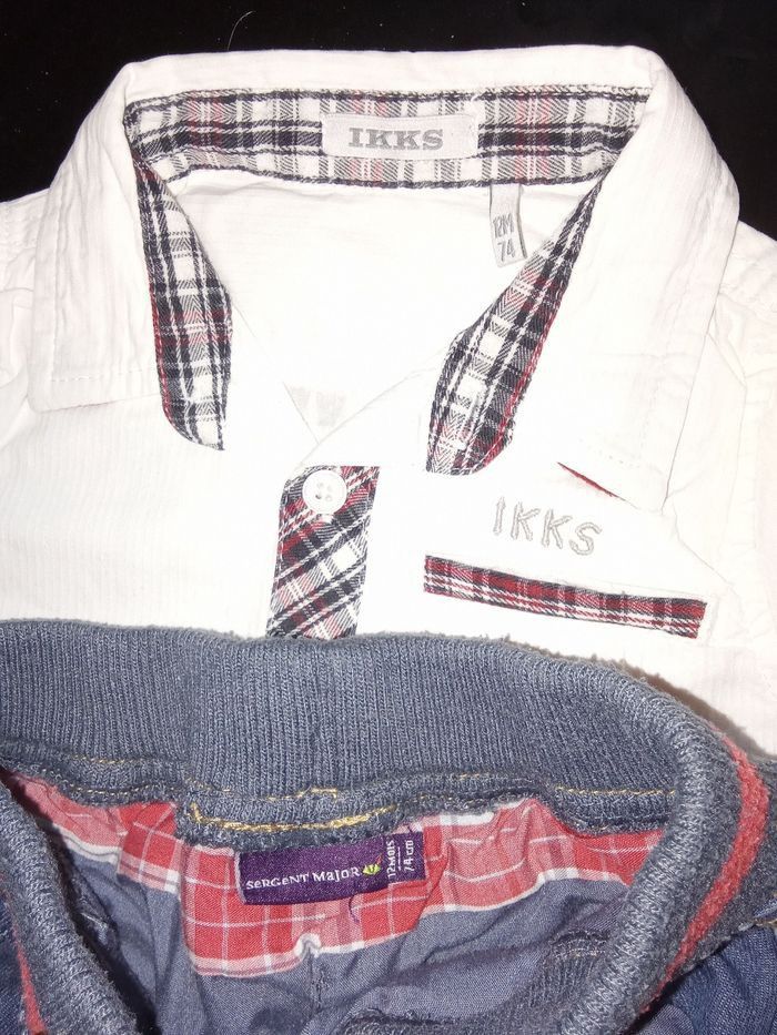 Lot chemise IKKS et jean orchestra garçon 12 mois - photo numéro 6