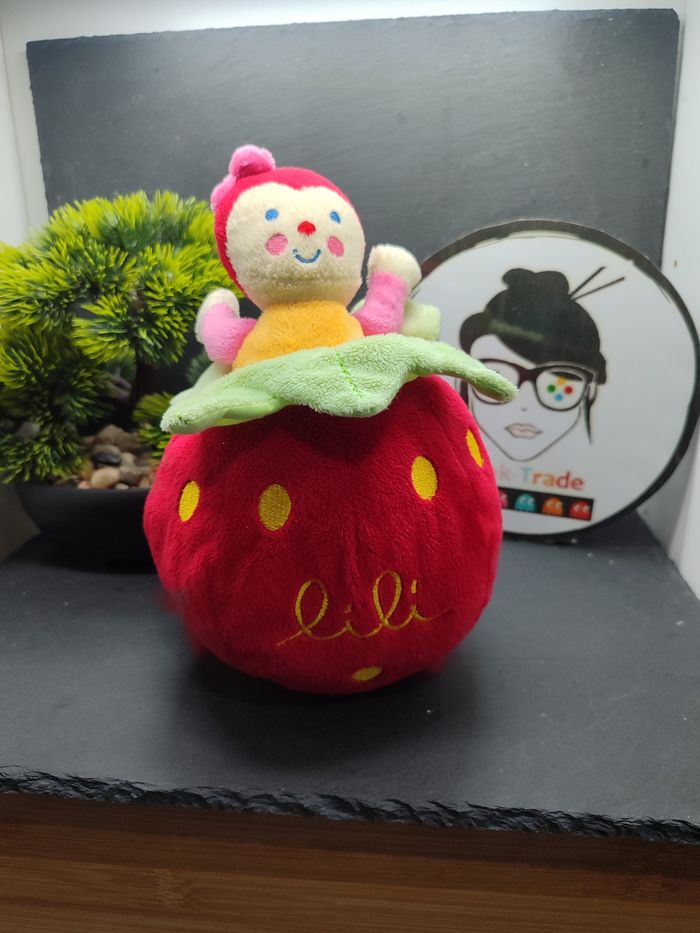 doudou rond lili coccinelle dim dam doum katherine roumanoff baby nat' Grelot