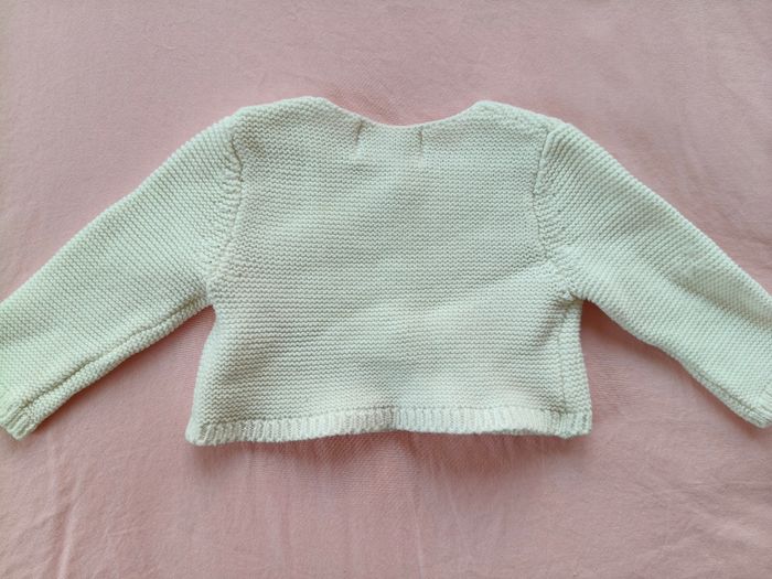 Gilet bébé mixte Primark Care blanc boutons 0-1 mois - photo numéro 4
