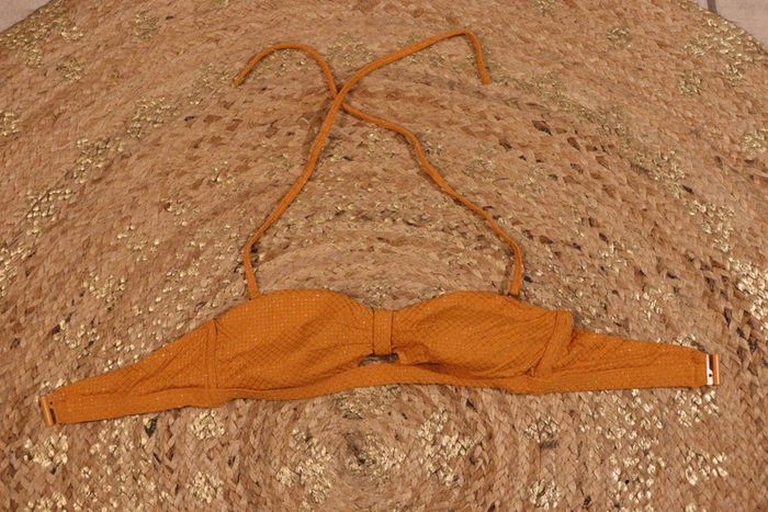Maillot de bain jaune pailleté Etam - photo numéro 2