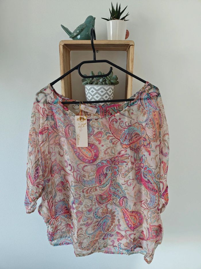 Blouse voilage  neuve taille unique