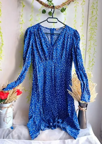 Robe La Fée Maraboutée – 38 – Bleu – État : Excellent