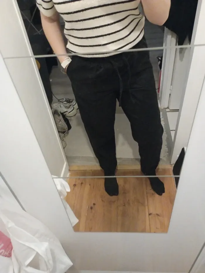 Pantalon cargo noir Primark