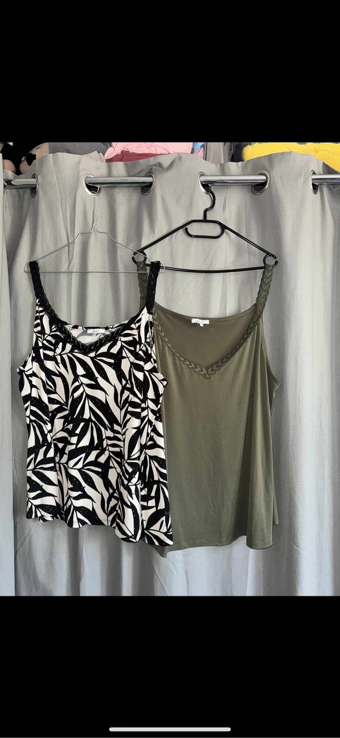 Lot de 2 débardeurs la Halle