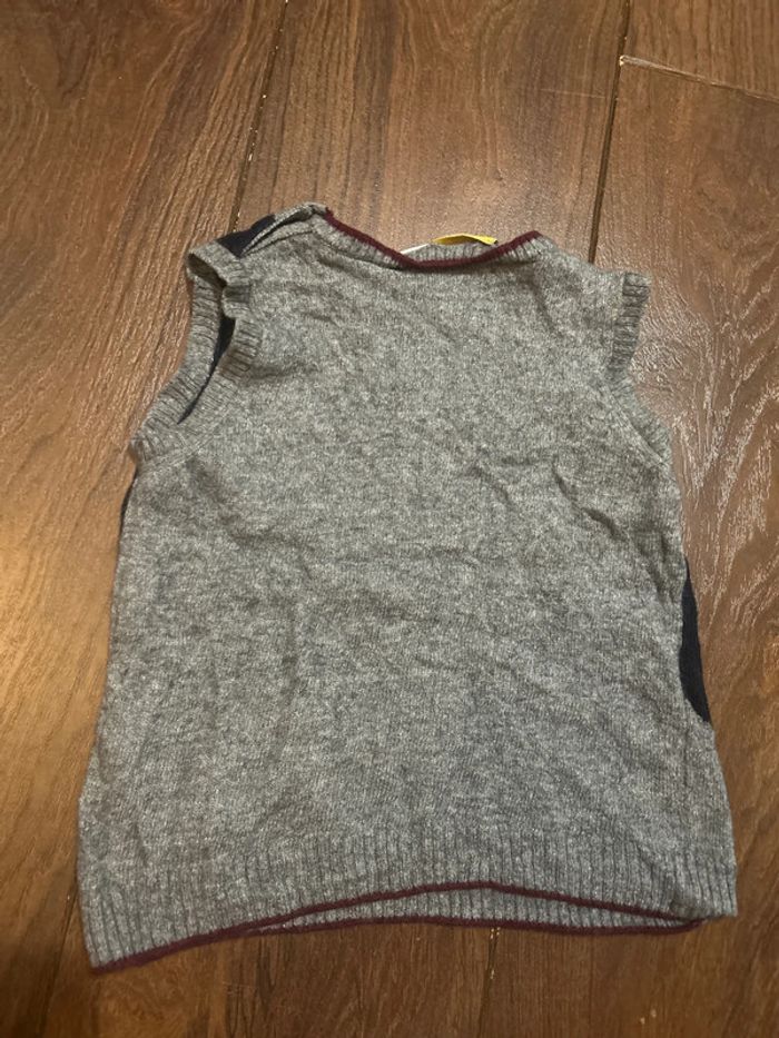 Pull sans manche en laine grise My Chicco 3 ans - photo numéro 5