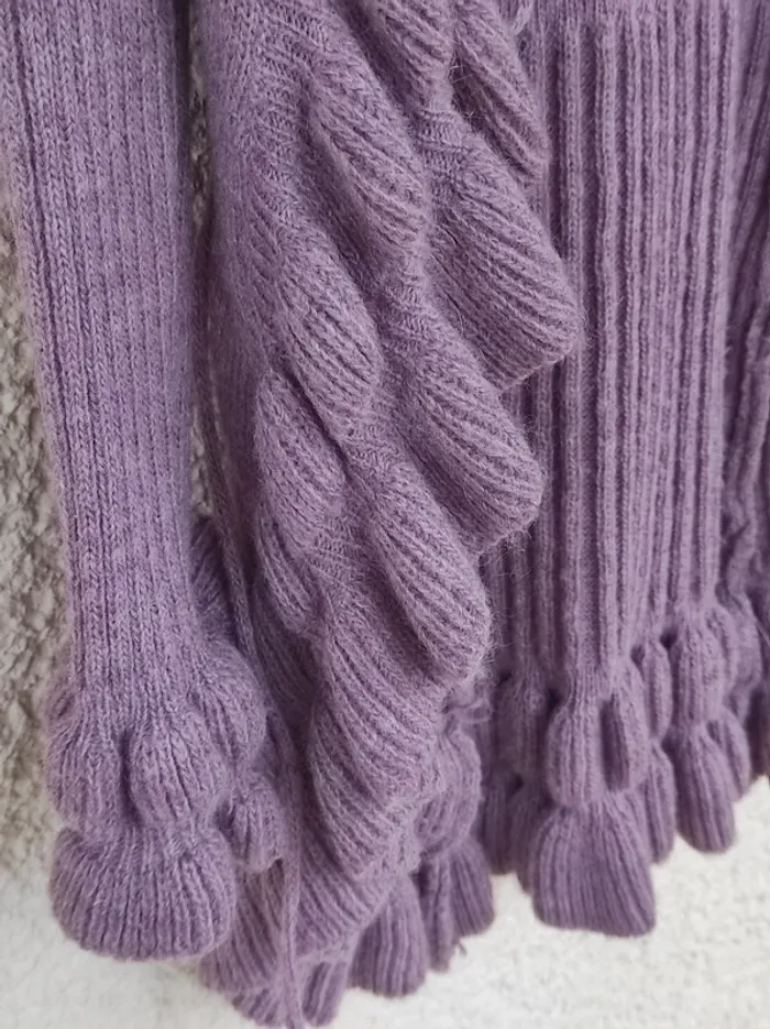 Gilet fantaisie vieux rose - photo numéro 4