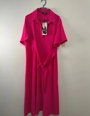 Robe Longue Rose – Marque Ella Boo – Grande Taille 2XL