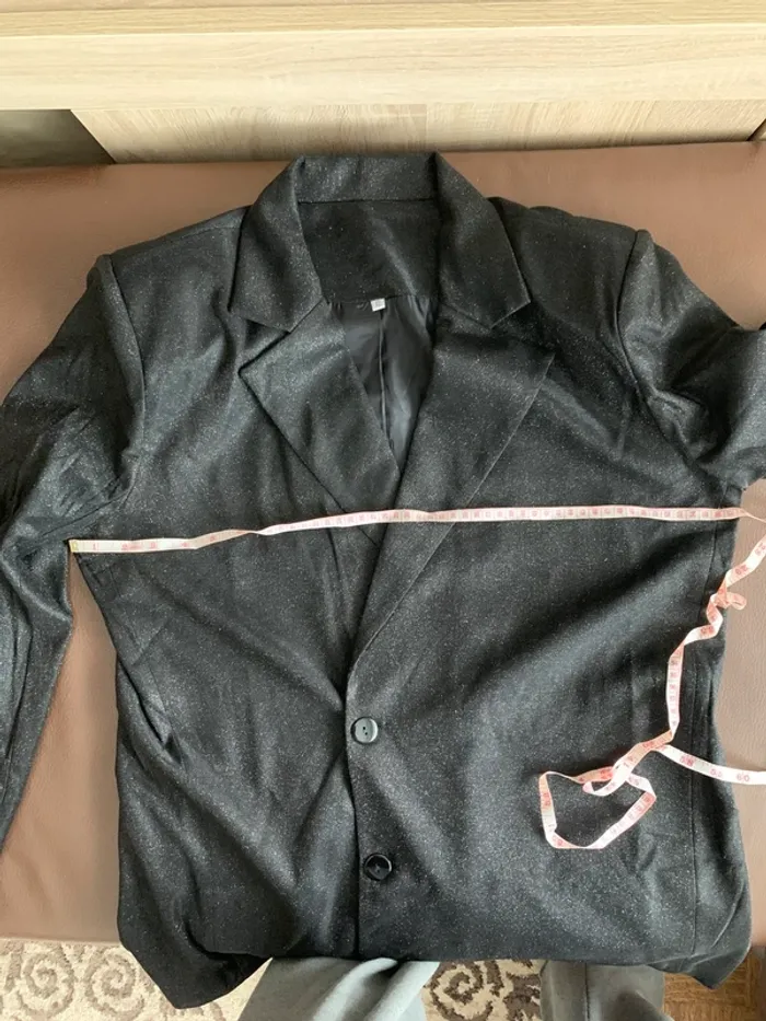 blazer, pantalon et soutien-gorge XL noir pailleté - photo numéro 6