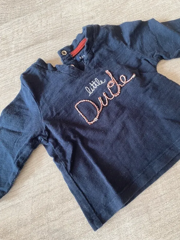 T-shirt à manche longue bébé - 3 mois garçon. - photo numéro 2