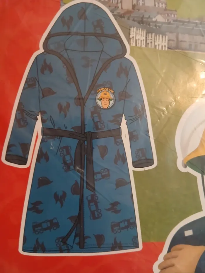 Robe de chambre sam le pompier T 5ans - photo numéro 2