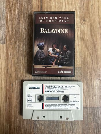 Cassette audio Daniel Balavoine Loin des yeux de l’occident 