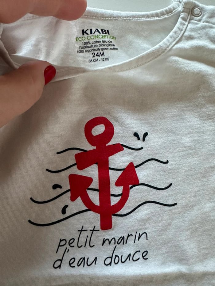 2 tee-shirts manches courtes 24 mois Lee Cooper et Kiabi - photo numéro 6