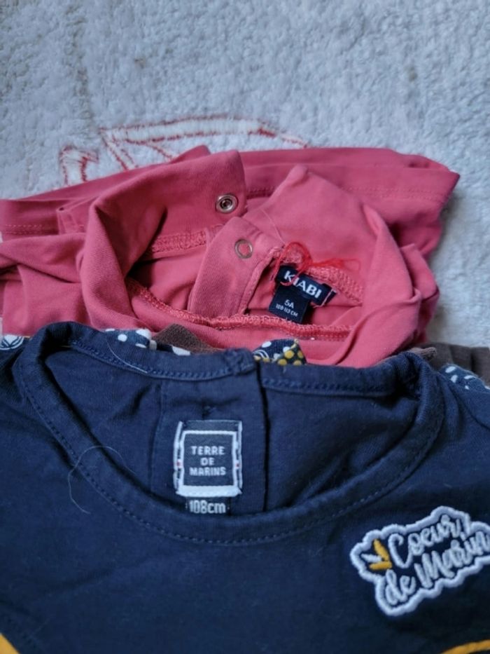 Lot de 6 tee-shirts manches longues 5 ans - photo numéro 4