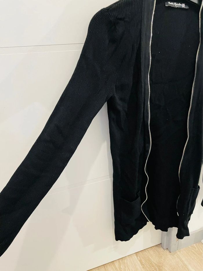 Gilet long noir moulant taille 38 - photo numéro 2