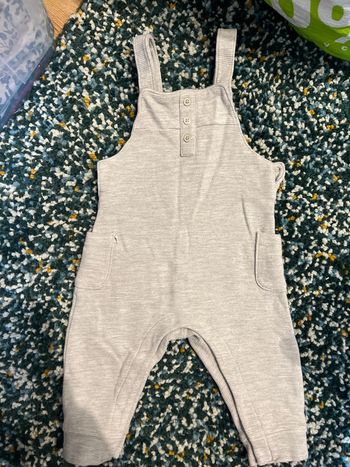 Salopette grise 12 mois