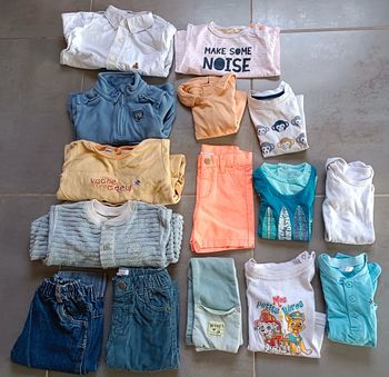 Gros lot de vêtements garçon en 12 mois