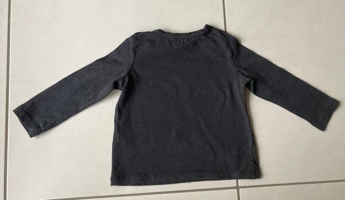 Tee-shirt manches longues coeur tête de chat - photo numéro 3