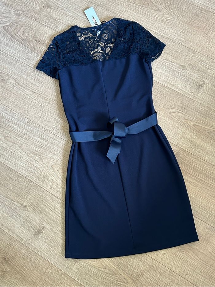 Robe bleue marine neuve avec dentelle Morgan taille 36 (valeur 55€) - photo numéro 8