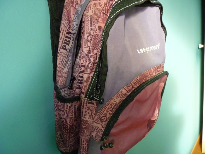 Sac à dos ecole Fille Chien Téo Jasmin fourniture scolaire TBE - photo numéro 3