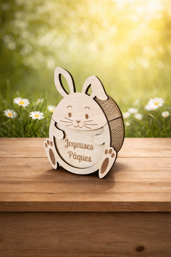Boite oeuf lapin garni