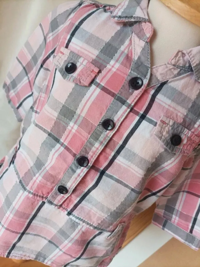 Chemise tunique manches longues Gémo fille 6 mois - photo numéro 2