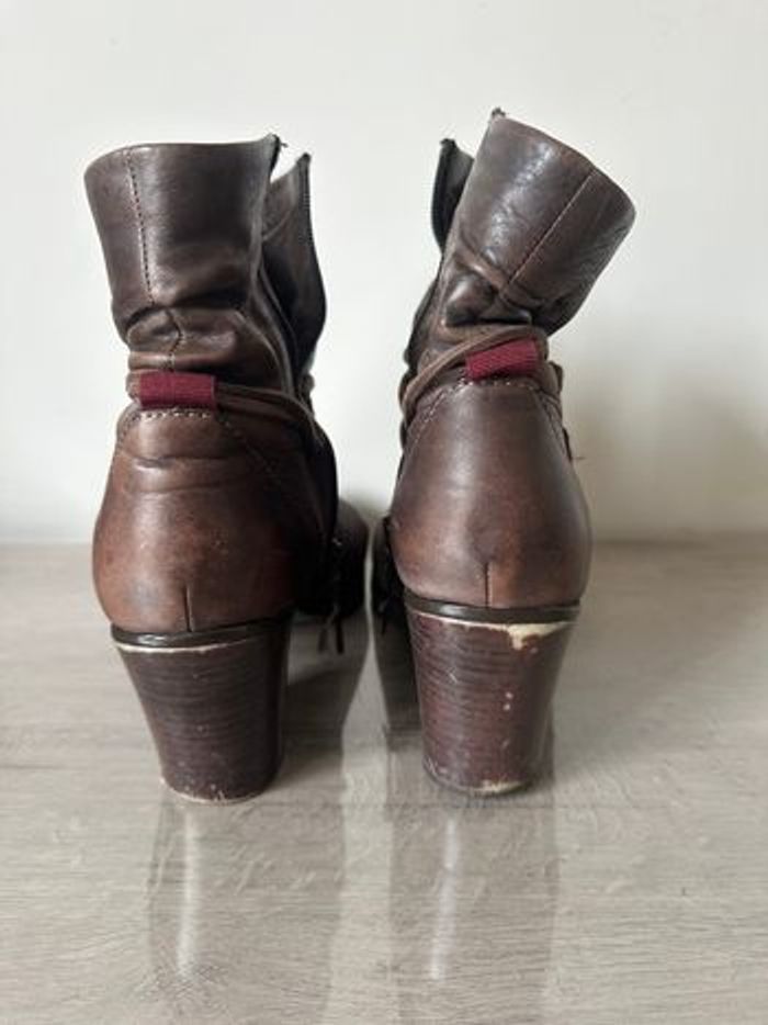 Bottines marron Tamaris - 40 - à rénover - photo numéro 4