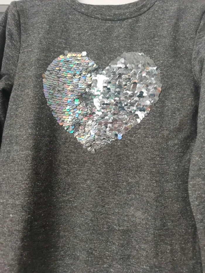 T-shirt à manches longues fille 9/10 ans - photo numéro 2