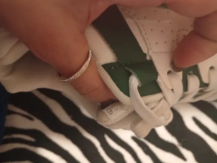 Chaussures basket blanc - vert - Pointure 36 - photo numéro 3