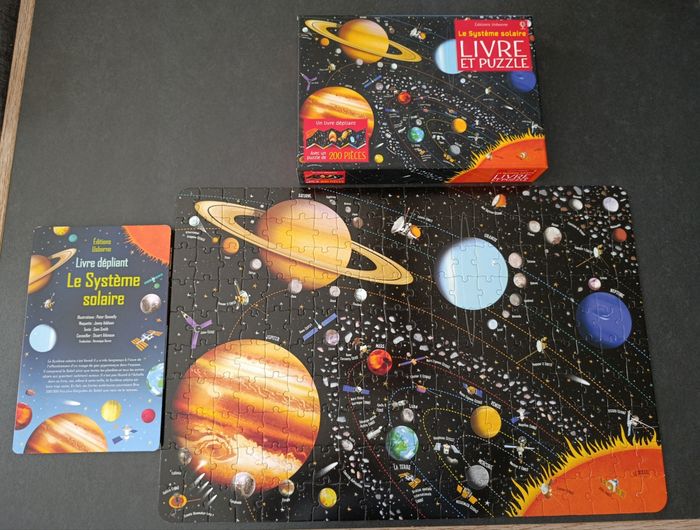 Système solaire livre + puzzle - photo numéro 7