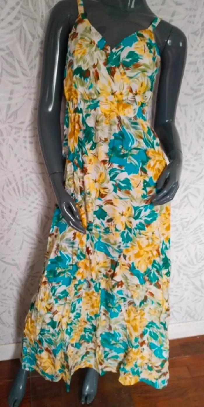 Magnifique robe longue neuve femme été taille L XL 40 42 - photo numéro 2