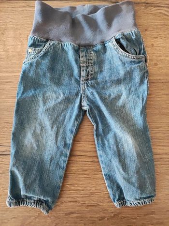 Pantalon jean élastique in extenso bleu