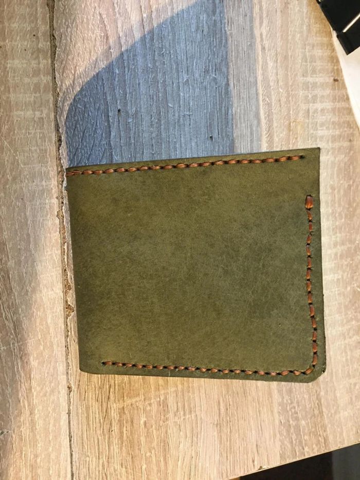 Portefeuille cuir fait main - photo numéro 2