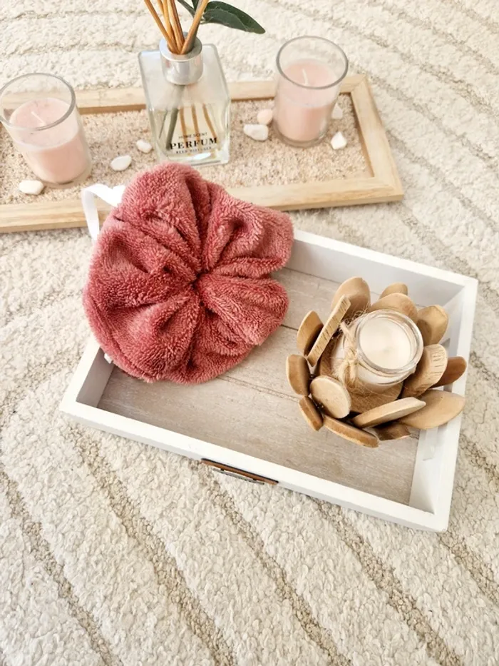 1 Fleur de douche en tissu éponge de bambou - photo numéro 4