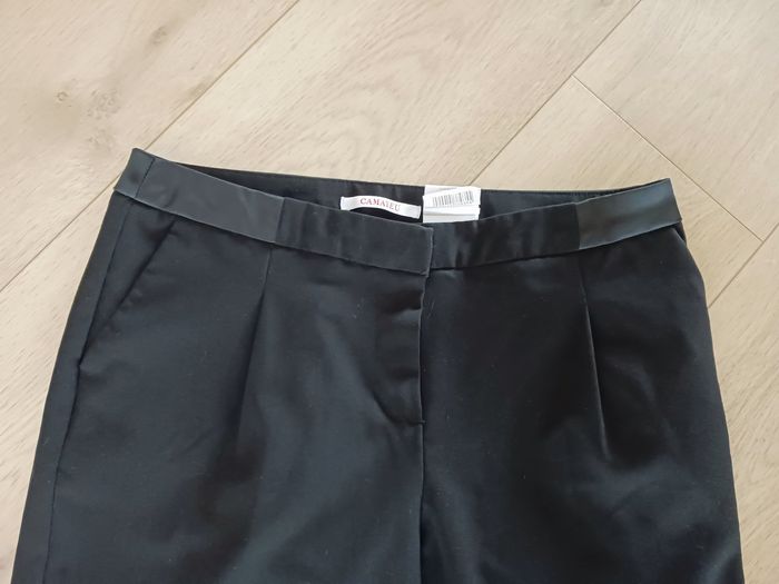 Pantalon de ville noir Camaïeu t.38 peu porté - photo numéro 2