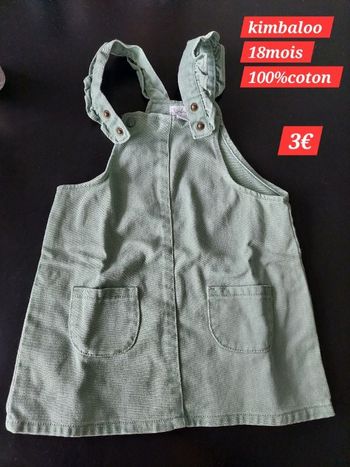 Robe avec bretelles fille 18mois