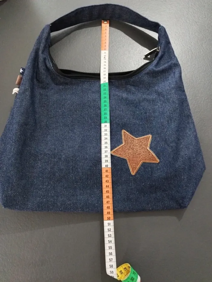 Sac à main en jeans - photo numéro 7