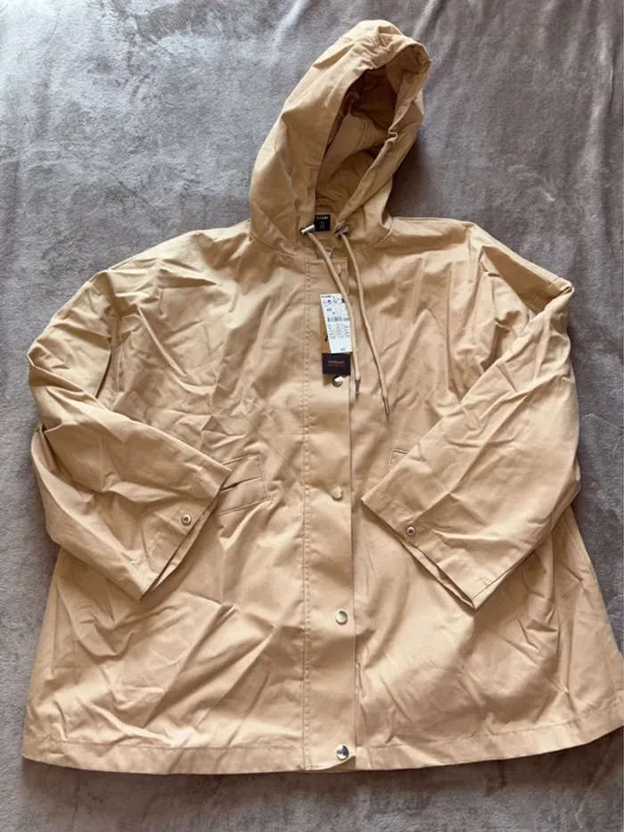 Manteau parka beige Kiabi homme taille XS neuf avec étiquette - photo numéro 2