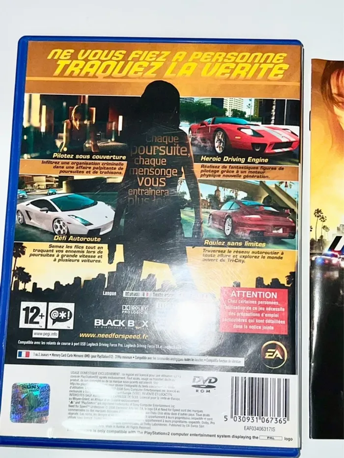 Need For Speed Undercover - Jeu PS2 complet Version FR Sony Excellent État - photo numéro 5