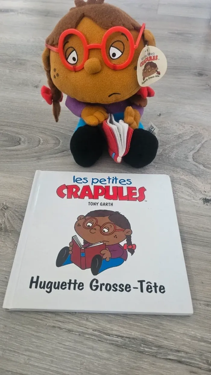 Livre huguette grosse tête les petites crapules