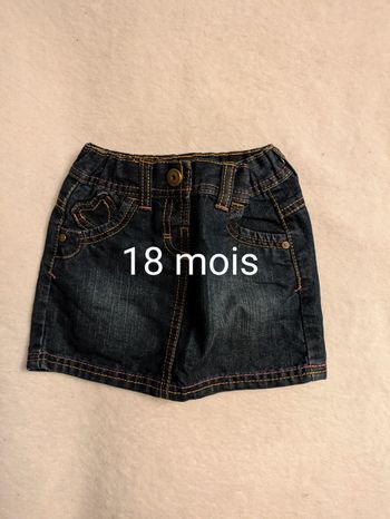 Jupe en jean 18 mois