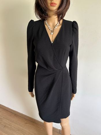 Robe noire à manches longues Morgan taille 34 comme neuve 