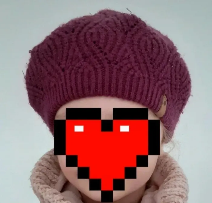 Bonnet violet pailleté - photo numéro 5