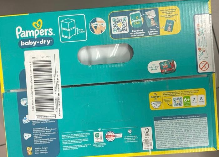 Couche Pampers taille 6+ - photo numéro 2