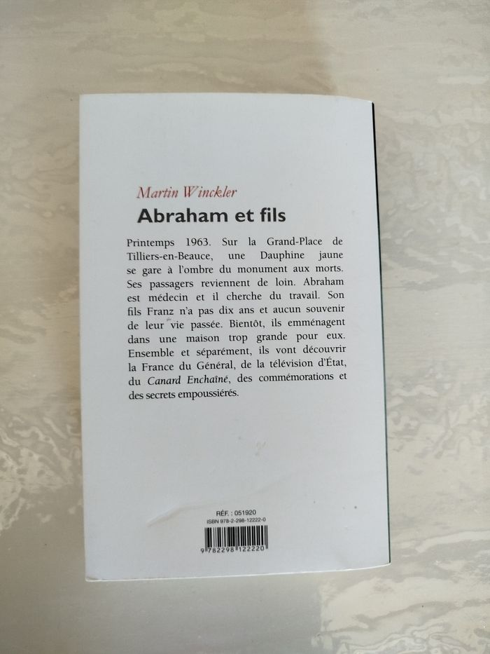 Livre Abraham et fils de Martin Winckler - photo numéro 2