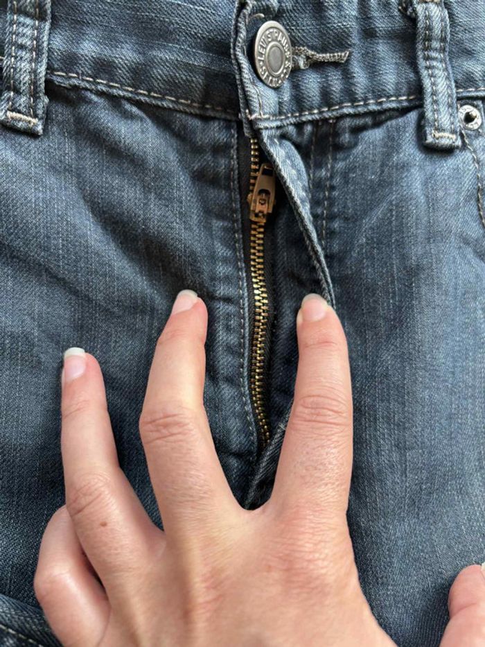 Jean homme levi’s 514 straight - droit bleu marine gris style délavé taille W30 M/40 L30 Y2K 2000s - photo numéro 7
