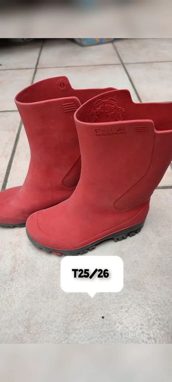 Bottes rouge